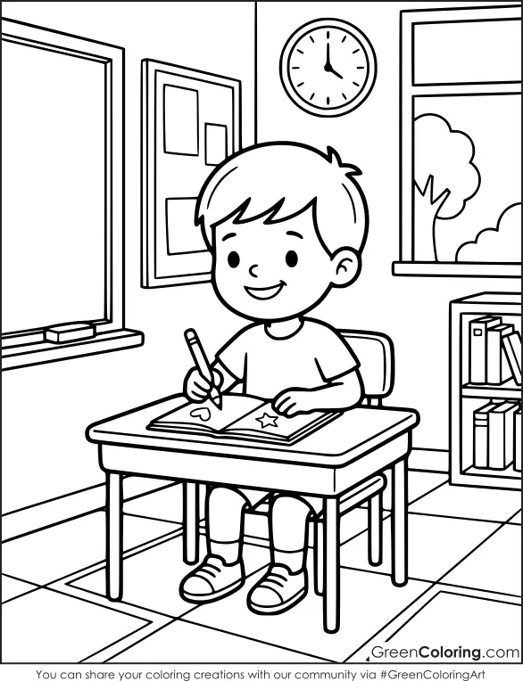 Coloring Sheets Back to School