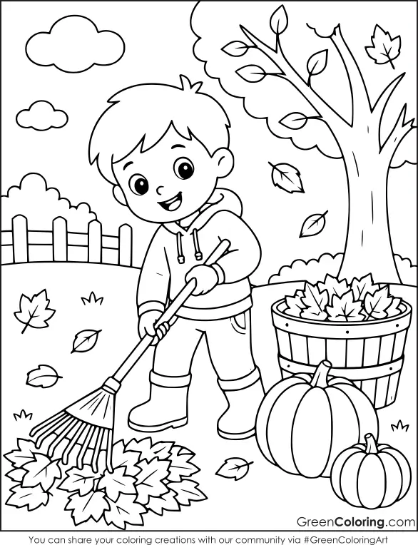 fall coloring pictures to print