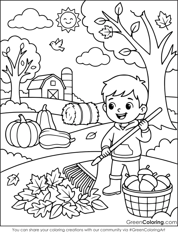Fall Coloring Sheets