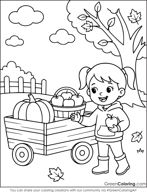 Fall Coloring Page