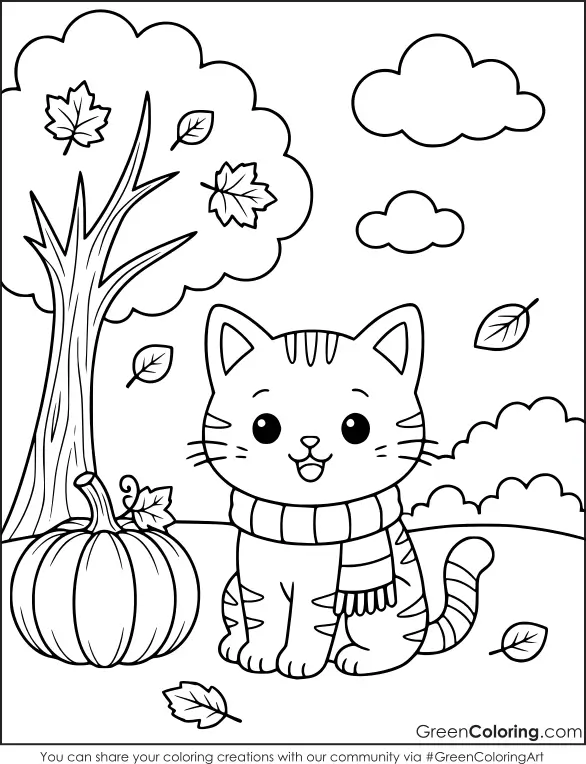 fall coloring pages for toddlers