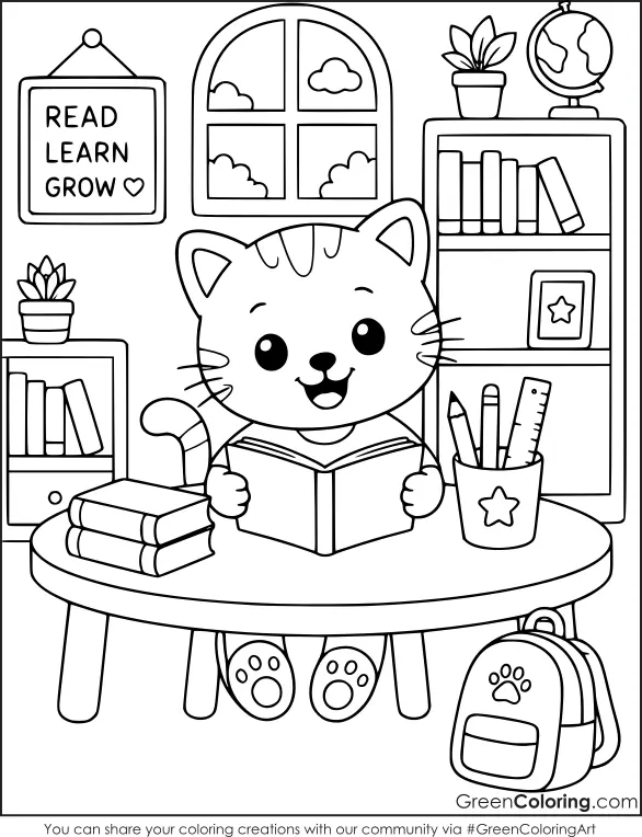 Free School Coloring Pages for Kids