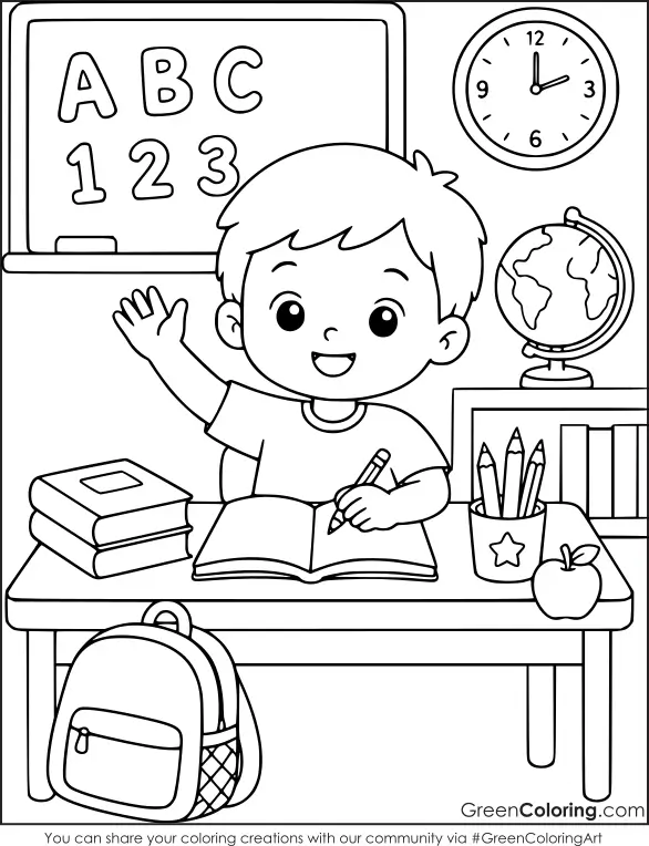 Free School Coloring Pages Printable
