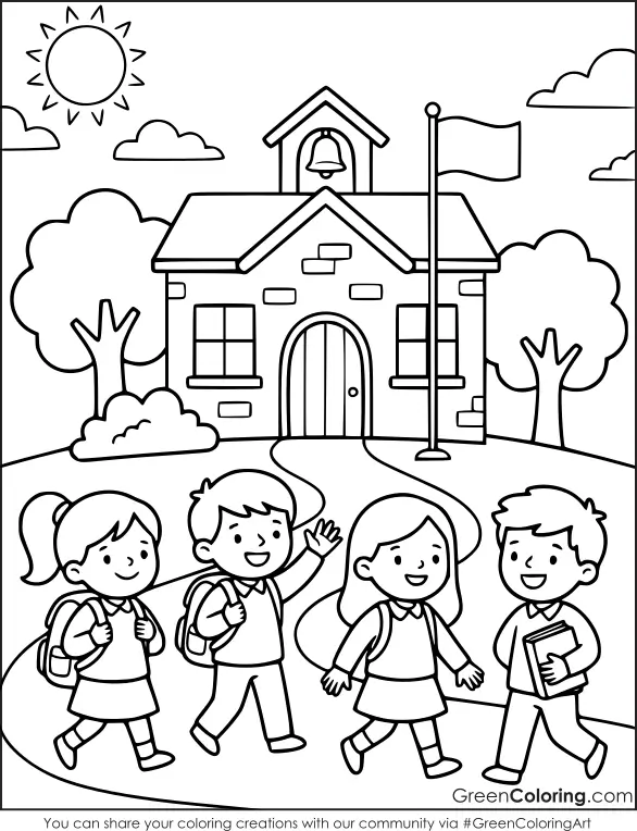 School Coloring Pages for Kids