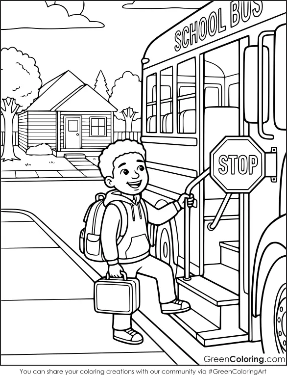 Bus Coloring Pages Free Printable