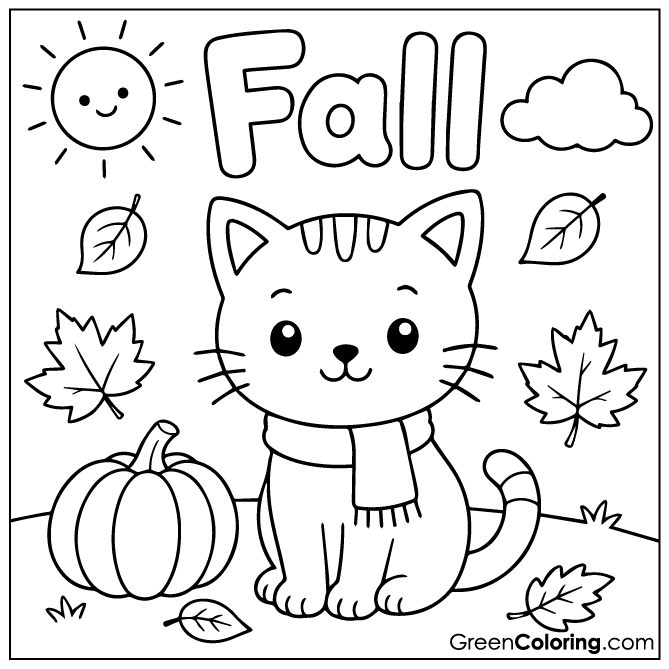 Free Fall Coloring Pages