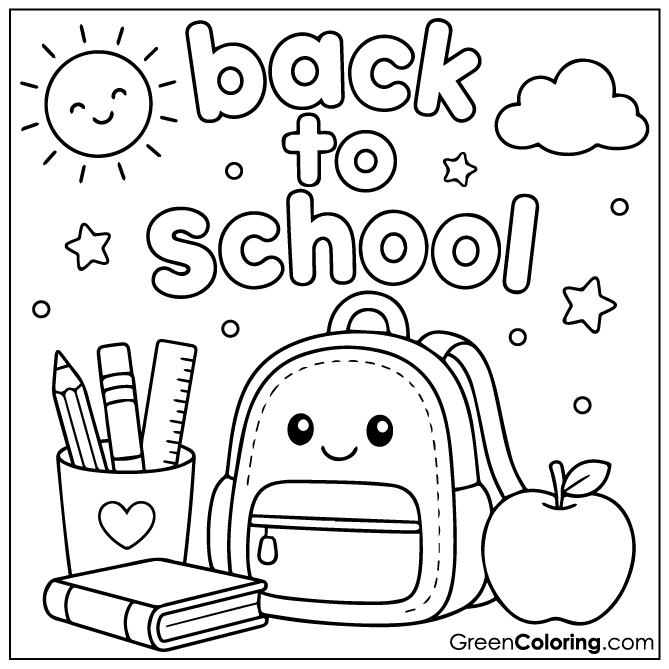 New Back to School Coloring Pages