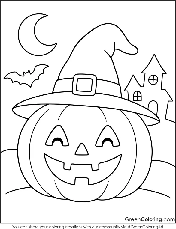 Free Pumpkin Coloring Page