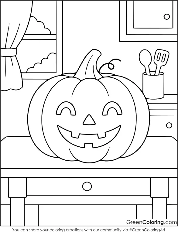Pumpkin Halloween Coloring Pages for Kids