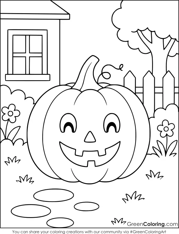 Pumpkin Halloween Coloring Pages Printable
