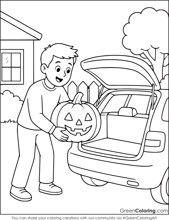 Pumpkin Coloring Pages for Kids