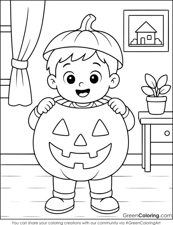 Pumpkin Coloring Pages PDF