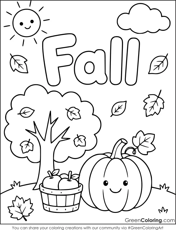 Fall Coloring Pages