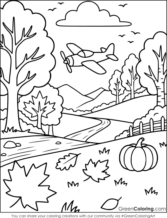 Fall Free Coloring Pages