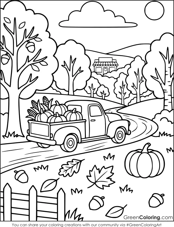 Fall Free Coloring Pages