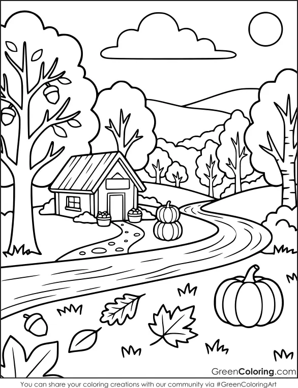 Fall Printable Coloring Pages