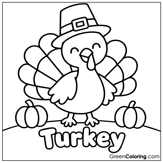 Free Turkey Coloring Pages
