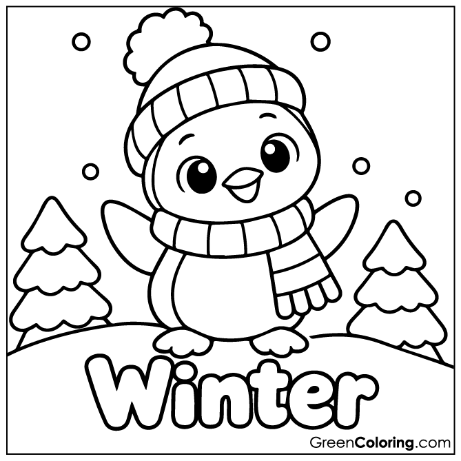 Free Winter Coloring Pages