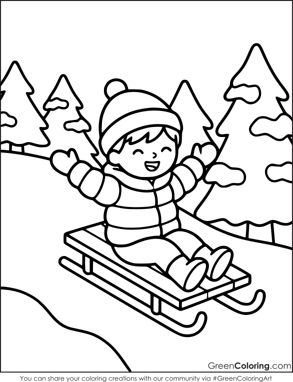 20 Winter Coloring Pages (Download Free Printable PDF)